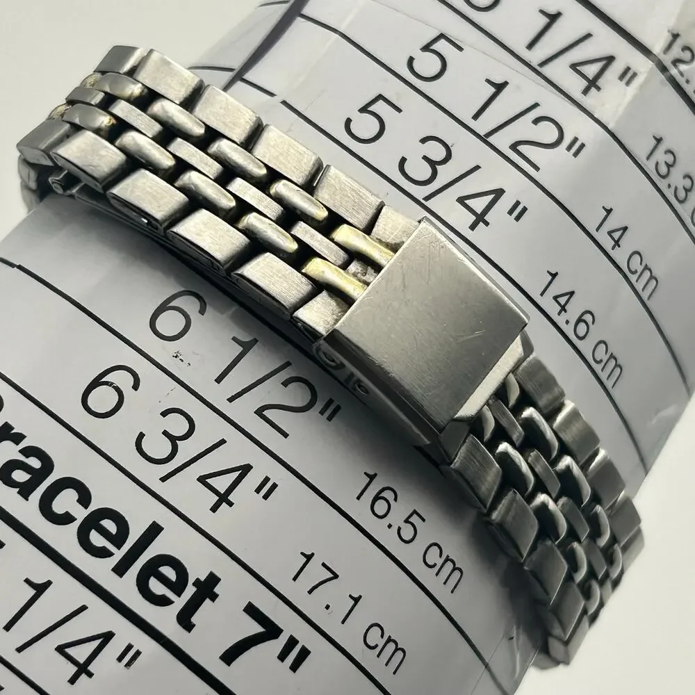 Vintage Armitron Silver Stainless Steel Women’s StretchQuartz Watch New Battery